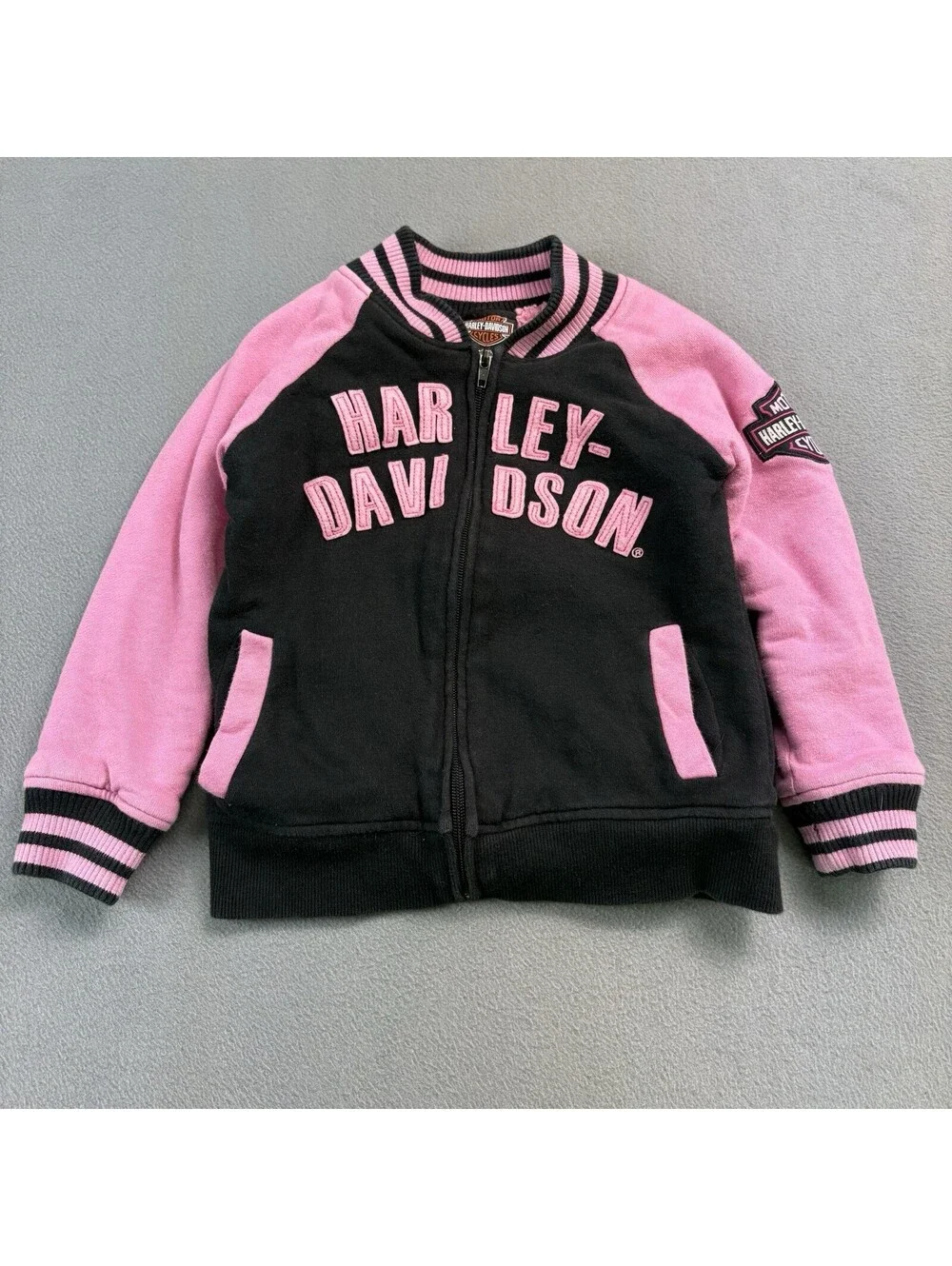 Harley Davidson Sherpa Lined Jacket Girls Size 5
